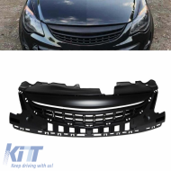 Front Grille suitable for Opel Corsa D 11-14 Badgeless With Vertical Lines Mat Black 1pc