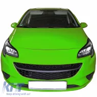 Front Grille suitable for Opel Corsa E 14-19 Honeycomb Mat Black 1pc-image-6325461