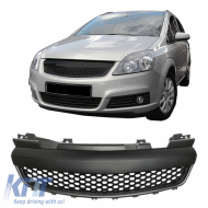 Front Grille suitable for Opel Zafira B 05-08 Honeycomb Badgeless Mat Black 1Pc