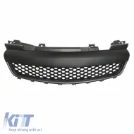 Front Grille suitable for Opel Zafira B 05-08 Honeycomb Badgeless Mat Black 1Pc-image-6325709