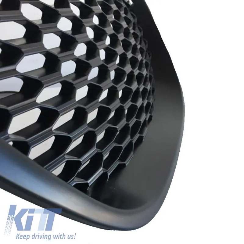 Front Grille suitable for Seat Leon 1P / Altea 05-09 Honeycomb Badgeless Black 1pc