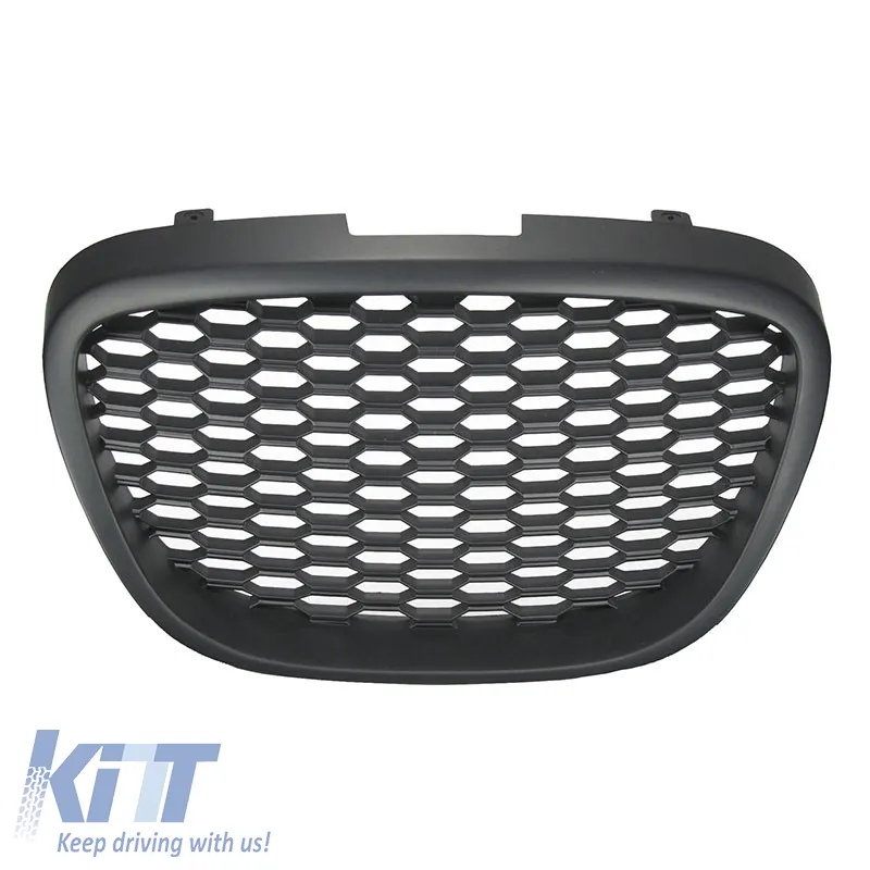 Front Grille suitable for Seat Leon 1P / Altea 05-09 Honeycomb Badgeless Black 1pc