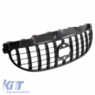 Front Grille suitable for Smart ForFour W453 (2014-2019) GT A Design Panamericana Look Glossy Black 1 Pc