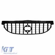 Front Grille suitable for Smart ForFour W453 (2014-2019) GT A Design Panamericana Look Glossy Black 1 Pc