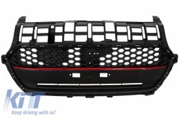 Front Grille suitable for Suzuki Swift ZC33S (2017-up) Black with Red Sport Design - FGSZSBR