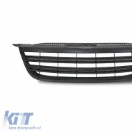 Front Grille suitable for Tiguan mk1 07-11 R Look Black Mat With 2 Double Grilles 1 Pc-image-6325830