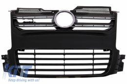 Front Grille suitable for VW Golf 5 V (2003-2009) R32 Design Black - FGVWG5R32B