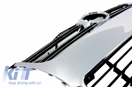 Front Grille suitable for VW Golf 5 V (2003-2009) R32 Design Chrome-image-6028647