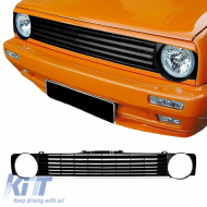 Front Grille suitable for VW Golf I (1) 74-83 Badgeless Black 1 Pc