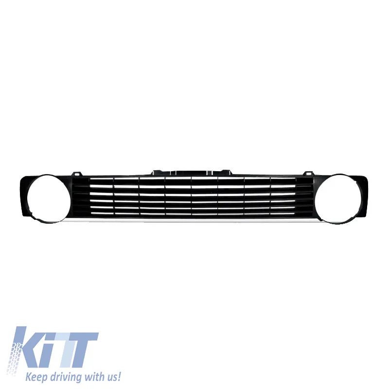 Front Grille suitable for VW Golf I (1) 74-83 Badgeless Black 1 Pc