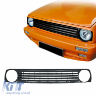 Front Grille suitable for VW Golf II (2) 83-92 Badgeless Black 1 Pc