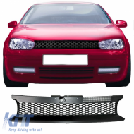 Front Grille suitable for VW Golf IV (4) 98-04 Honeycomb Black 1 Pc