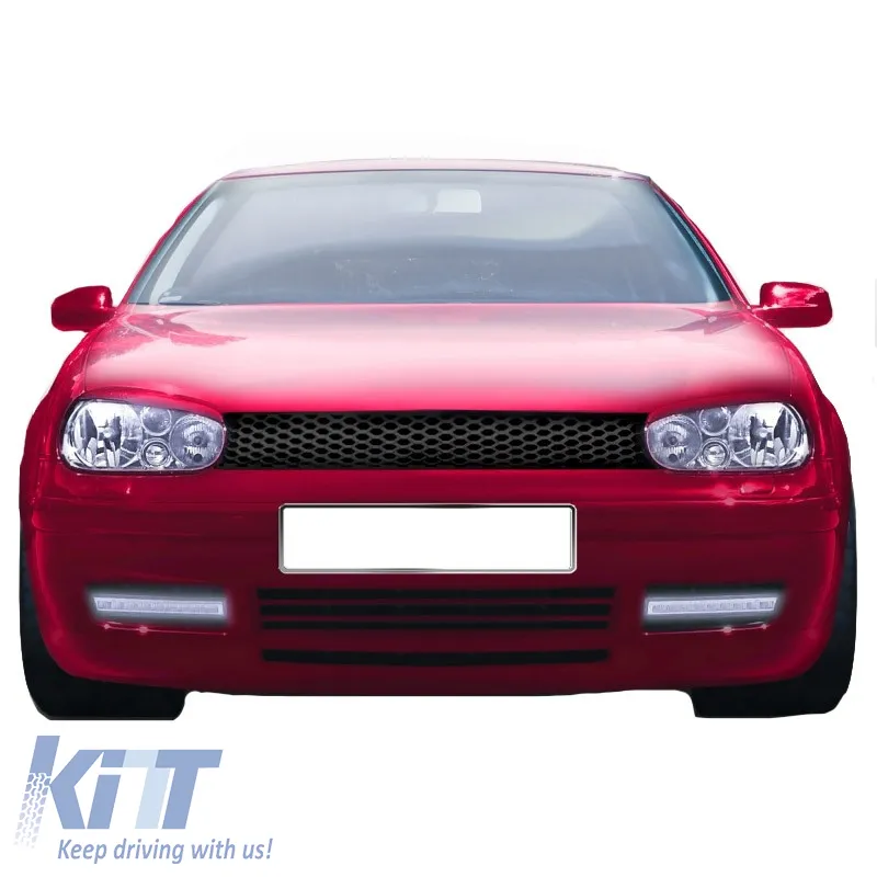 Front Grille suitable for VW Golf IV (4) 98-04 Honeycomb Black 1 Pc