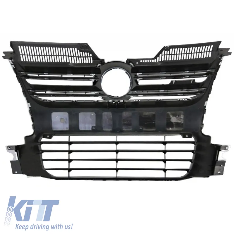 Front Grille suitable for VW Golf V (5) 03-08 R32 Look Chrome 1 Pc