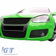 Front Grille suitable for VW Golf V (5) 03-08 / Jetta 05-11 GTI Look Badgeless Honeycomb With Red Line 1 Pc-image-6295818
