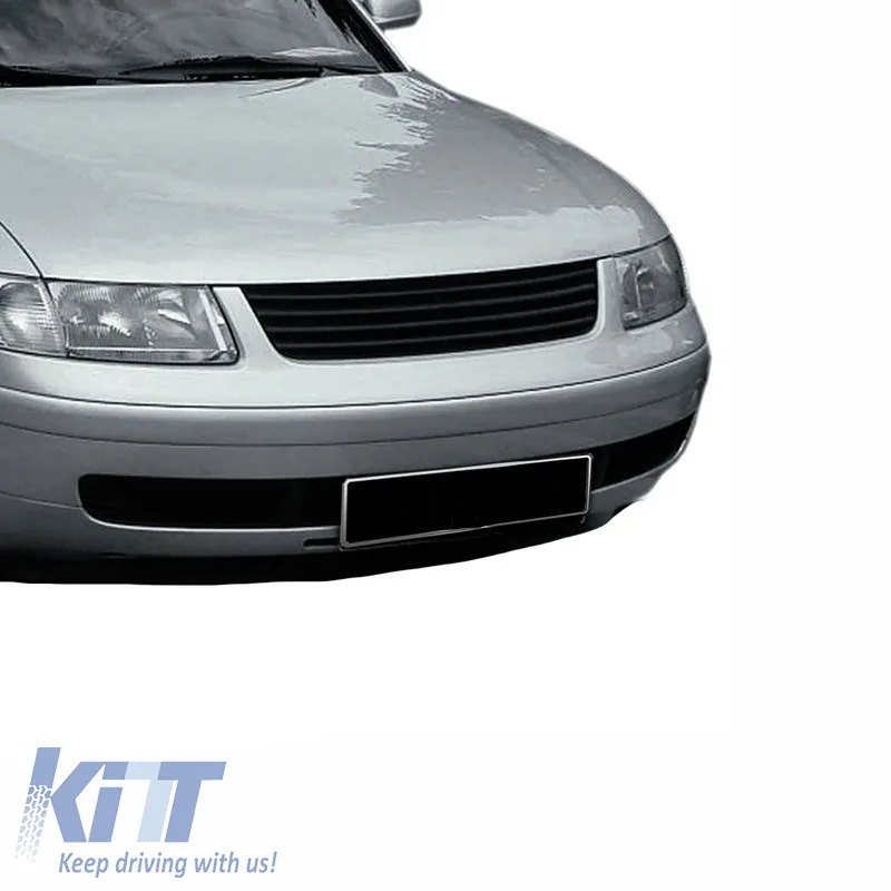 Front Grille suitable for VW Passat 3B 96-00 Badgeless Black 1 Pc