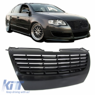 Front Grille suitable for VW Passat 3C 05-10 Badgeless Black 1pc