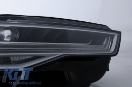 Front Grille with Full LED Headlights Sequential Dynamic Turning Lights suitable for Audi A6 C7 4G Facelift (2015-2018) RS6 Matrix Design-image-6054097