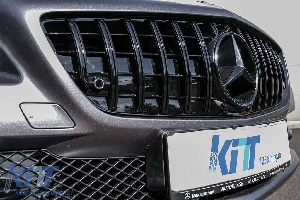 Front Grille with Lower Grille Mesh suitable for Mercedes SLKClass