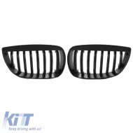 Front Grilles suitable for BMW 1 E81 / E82 / E87 / E88 04-07 Matte Black 2pcs