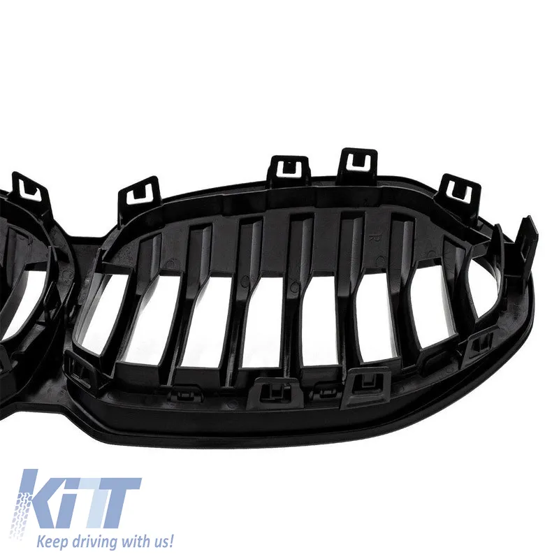 Front Grilles suitable for BMW 1 F40 19+ M Look Tri-Color Glossy Black 1 Pc
