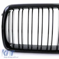 Front Grilles suitable for BMW 3 E36 96-99 M4 Look with Double Grille Glossy Black 2 Pcs-image-6295901