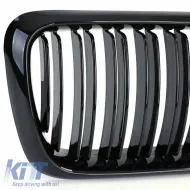 Front Grilles suitable for BMW 3 E36 96-99 M4 Look with Double Grille Glossy Black 2 Pcs-image-6295902