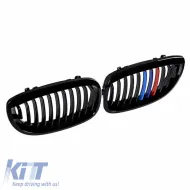 Front Grilles suitable for BMW 3 E46 03-06 Coupe/Cabrio Tri-color / Glossy Black 2 Pcs-image-6304823