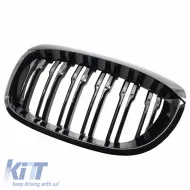 Front Grilles suitable for BMW 3 E46 03-06 Coupe/Cabrio M4 Look with Double Grille 4D Glossy Black 2 Pcs-image-6304866