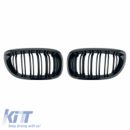 Front Grilles suitable for BMW 3 E46 03-06 Coupe/Cabrio M4 Look with Double Grille Glossy Black 2 Pcs
