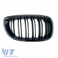 Front Grilles suitable for BMW 3 E46 03-06 Coupe/Cabrio M4 Look with Double Grille Glossy Black 2 Pcs
