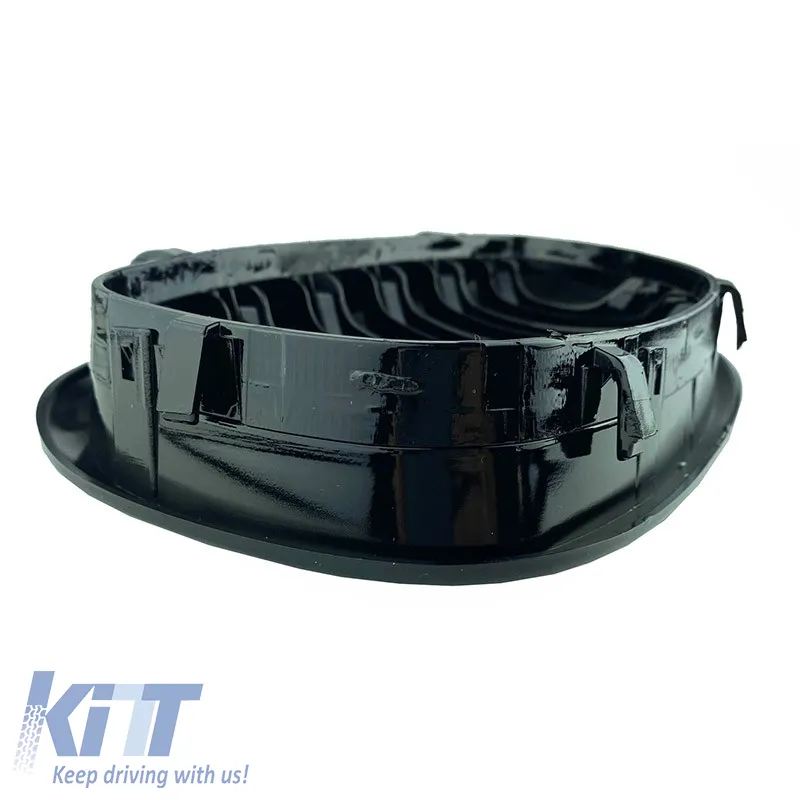 Front Grilles suitable for BMW 3 E46 03-06 Coupe/Cabrio M4 Look with Double Grille Glossy Black 2 Pcs