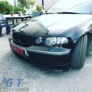 Front Grilles suitable for BMW 3 E46 99-01 Sedan/Touring/Compact M4 Look With Double Grille Glossy Black 2 Pcs-image-6325450
