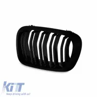 Front Grilles suitable for BMW 3 E46 99-03 Coupe/Cabrio M4 Look with Double Grille Glossy Black 2 Pcs-image-6296813