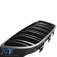 Front Grilles suitable for BMW 4 F32 / F33 / F36 13-16 M4 Look with Double Grille Matte Black 2 Pcs-image-6290161