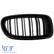 Front Grilles suitable for BMW 5 F10 / F11 / F18 10-16 M4 Look with Double Grille Glossy Black V.2 2 Pcs-image-6307145