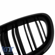 Front Grilles suitable for BMW 5 F10 / F11 / F18 10-16 M4 Look with Double Grille Glossy Black V.2 2 Pcs-image-6307147
