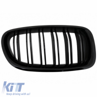 Front Grilles suitable for BMW 5 F10 / F11 / F18 10-16 M4 Look with Double Grille Glossy Black V.2 2 Pcs