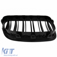 Front Grilles suitable for BMW 5 F10 / F11 / F18 10-16 M4 Look with Double Grille Glossy Black V.2 2 Pcs