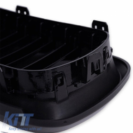 Front Grilles suitable for BMW X5 F15 / X6 F16 13-18 M4 Look with Double Grille Tri-Color Glossy Black 2 Pcs