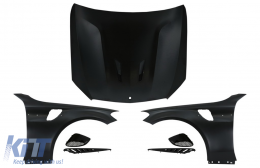 Front Hood Bonnet with Front Fenders Suitable for Mercedes C-Class W205 S205 C205 A205 (2014-2020) GT Design