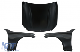 Front Hood Bonnet with Front Fenders Suitable for Mercedes C-Class W205 S205 C205 A205 (2014-2020) C63 Design - COHDMBW205C63FF