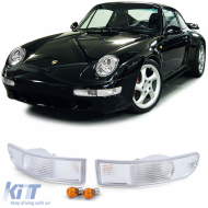 Front indicator clear white pair for Porsche 911 993 93-97