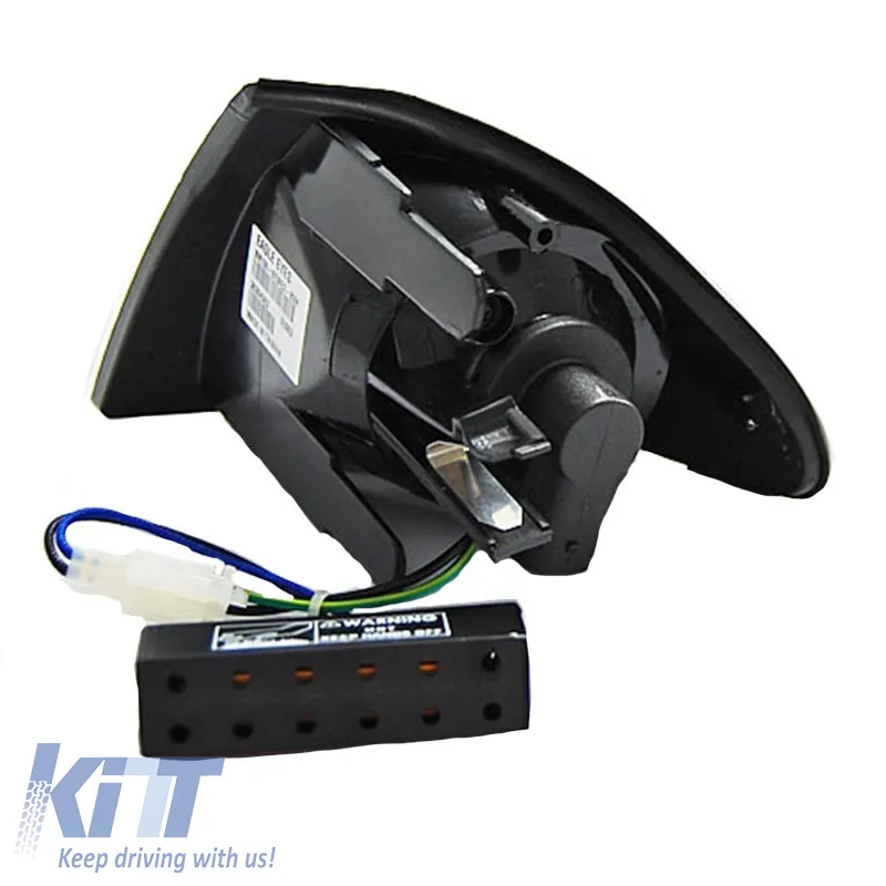 Front Indicators suitable for BMW 3 E46 99-01 Sedan/Touring Black/Clear LED 2 pcs Eagle Eyes