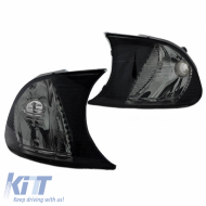 Front Indicators suitable for BMW 3 E46 Coupe/Cabrio 01-03 with Screw Smoke/Clear 2 pcs Depo