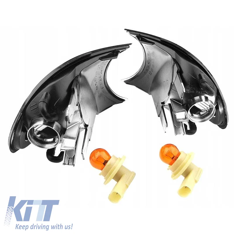 Front Indicators suitable for BMW 3 E46 Coupe/Cabrio 99-01 with Clip Smoke 2 pcs Depo