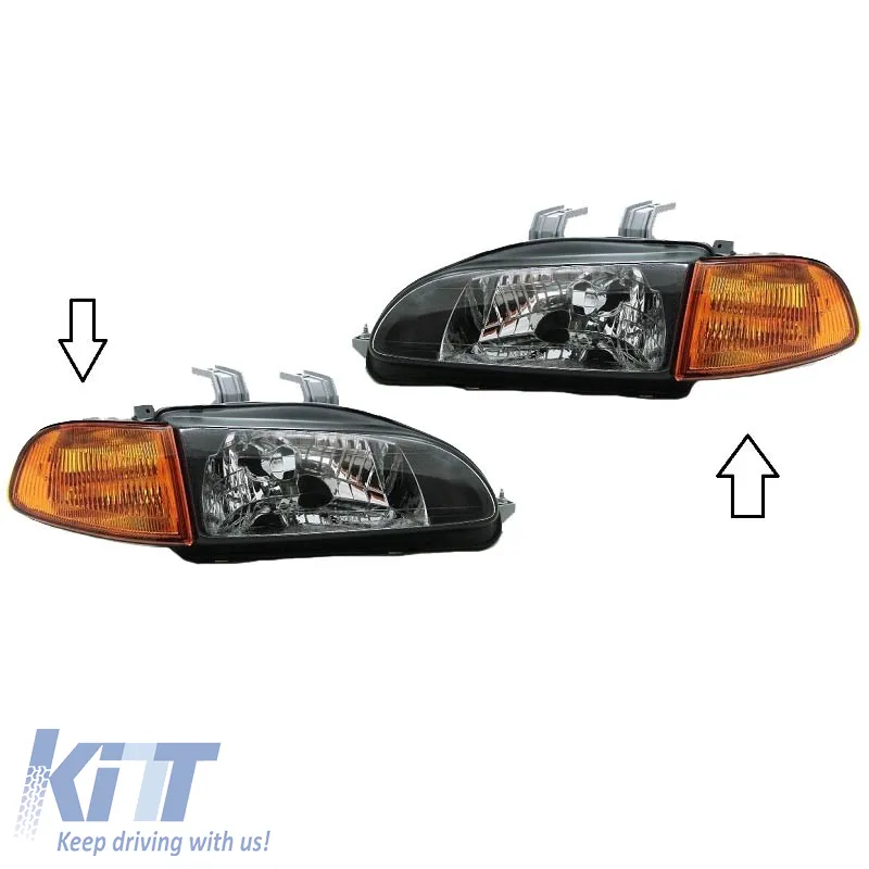 Front Indicators suitable for Honda Civic 92-95 2/3D Orange 2 pcs Depo