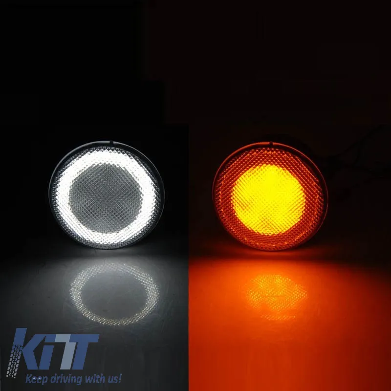 Front Indicators suitable for Jeep Wrangler JK 07-18 Smoke Led 2 pcs