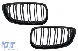 Front Kidney Grilles suitable for BMW 3 Series E92 E93 Coupe Convertible NonLCI (2006-2009) Double Stripe M-Package Sport Design - FGBME92DPBTT