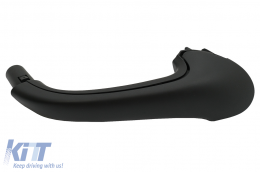 Front Left Door Pull Handle Interior suitable for Mercedes C-Class W203 S203 (2000-2007) Black - DHMBW203LBK